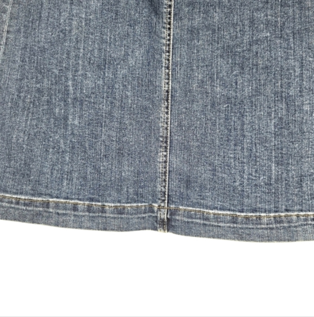 Talbots Denim Skirt. Straight. Size 2. Blue. - Picture 6 of 11